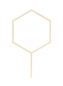 Preview: Cake Topper - Wooden Hexagon 13cm